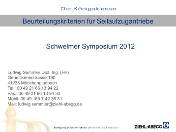 Schwelmer Symposium 2012 Beurteilungskriterien ... - Henning GmbH