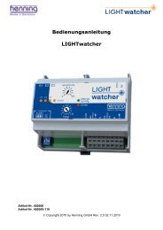 460000 LIGHTwatcher Bedienungsanleitung de - Henning GmbH