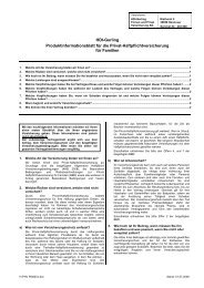 HDI-Gerling Produktinformationsblatt für die Privat ...