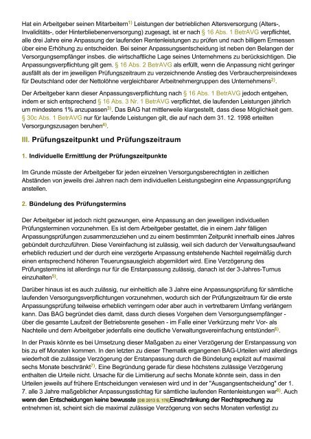 Teuerungsanpassung der Betriebsrenten in 2013 - Aon