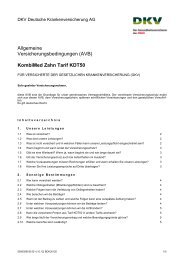 PDF-Datei: Beschreibung Tarif KDT50 - Zahnzusatz ... - DKV