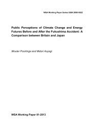 Public Perceptions of Climate Change and ... - Cardiff University