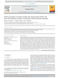 Public perceptions of climate change and energy futures before and ...