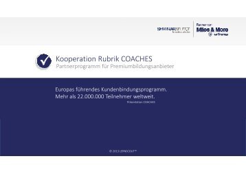 Kooperation Rubrik COACHES