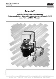 Teilekatalog Quicklub - Graf Zentralschmiersysteme und ...