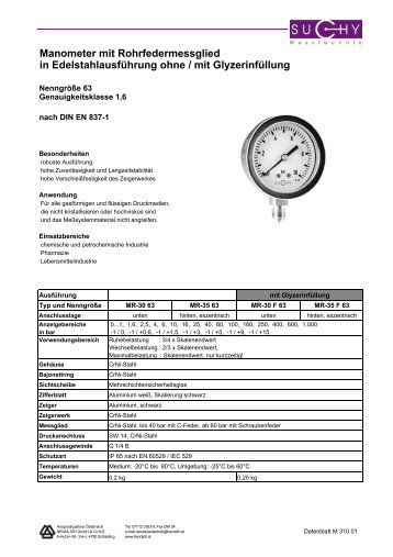 Katalog Suchy Messtechnik 2007