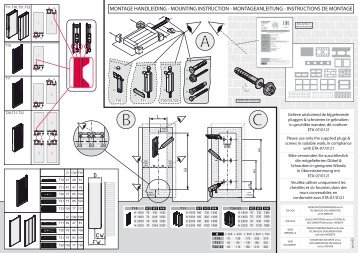 MONTAGE HANDLEIDING - MOUNTING INSTRUCTION ... - Henrad