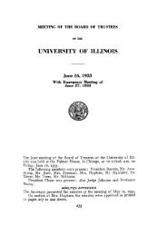 UNIVERSITY OF ILLINOIS - The University of Illinois Archives