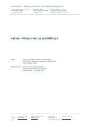 Kalium – Wissenswertes und Hitlisten - Ever.ch
