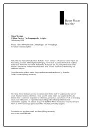 Download full paper (.pdf) - The Henry Moore Foundation