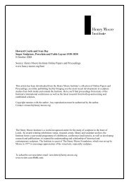 Download full paper (.pdf) - The Henry Moore Foundation