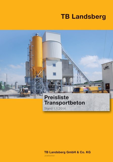 Preisliste TB Landsberg Werk - Maerker-gruppe.de