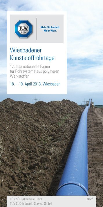 Wiesbadener Kunststoffrohrtage – Programm - Friatec AG