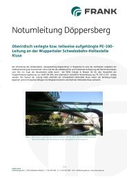 Notumleitung Döppersberg - Frank GmbH