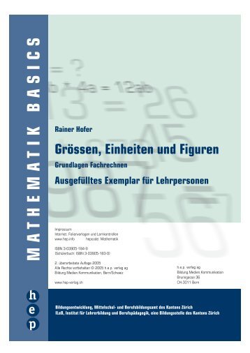 Grössen, Einheiten und Figuren - hep verlag