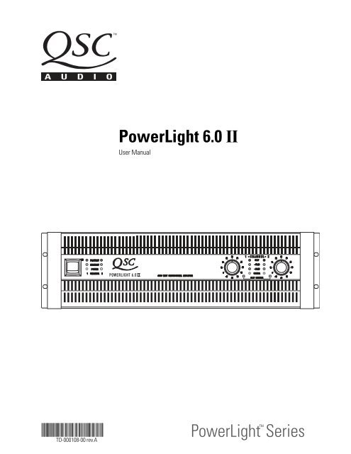PowerLight Series PowerLight 6.0 II - QSC Audio Products