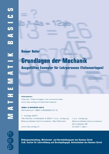 Grundlagen der Mechanik - hep verlag