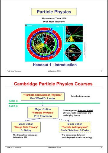 Particle Physics - High Energy Physics Group