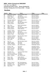 Startliste - Bogensport-Hamm