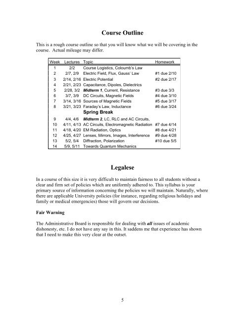 Syllabus - Harvard University Laboratory for Particle Physics and ...