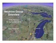Neutrino Group Overview