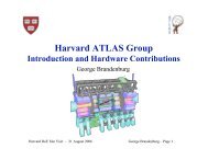 Harvard ATLAS Group