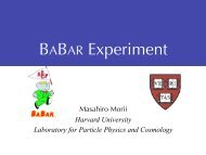 B - Harvard University Laboratory for Particle Physics and Cosmology