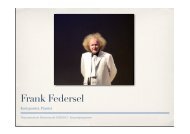 Frank Federsel - Konzertprogramme 2014 / 2015