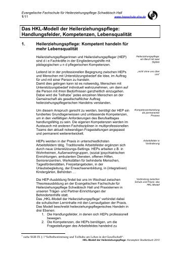 Das HKL-Modell der Heilerziehungspflege - Hepschule-sha.de