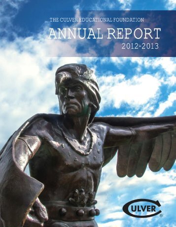 Annual Report 2013.indd - Culver Academies