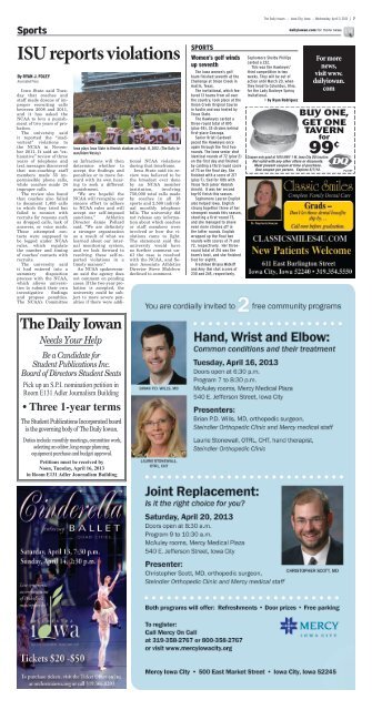 View - The Daily Iowan Historic Newspapers - University of Iowa