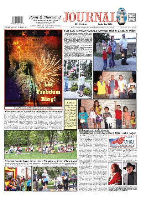 Let Freedom Ring Perrysburg Messenger Journal Let Freedom Ring Perrysburg Messenger Journal