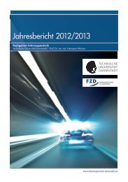 Jahresbericht 2012/2013 - bei FZD - Fachgebiet Fahrzeugtechnik