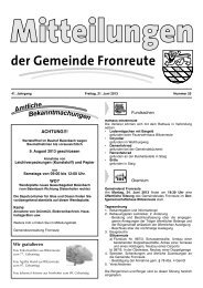 Mitteilungsblatt vom 21.06.2013 - Fronreute