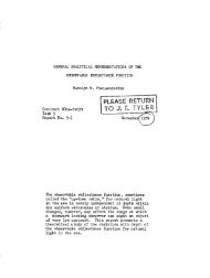 1959: General Analytical Representations of the Observable ...