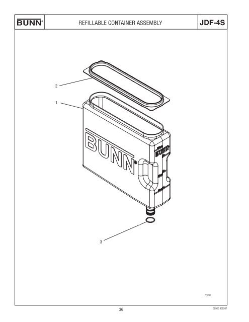 Refillable Container Assembly - Bunn