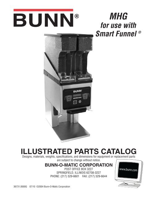 BUNN MULTI HOPPER COFFEE GRINDER