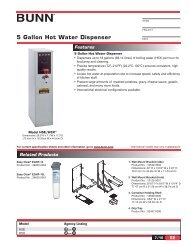 5 Gallon Hot Water Dispenser - Bunn