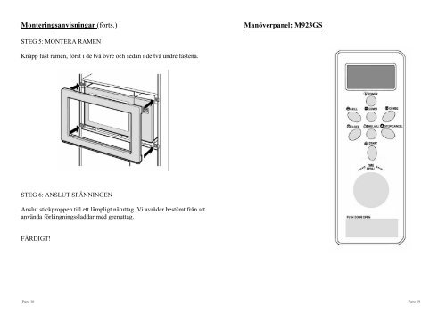 Microwave user manual_23.2_Sweden - Elon