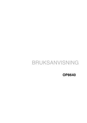 BRUKSANVISNING - Elon