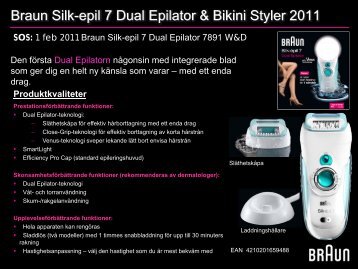 Braun Silk-epil 7 Dual Epilator & Bikini Styler 2011 - Elon