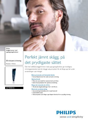 QT4050/32 Philips Skäggtrimmer med uppsugningsfunktion - Elon