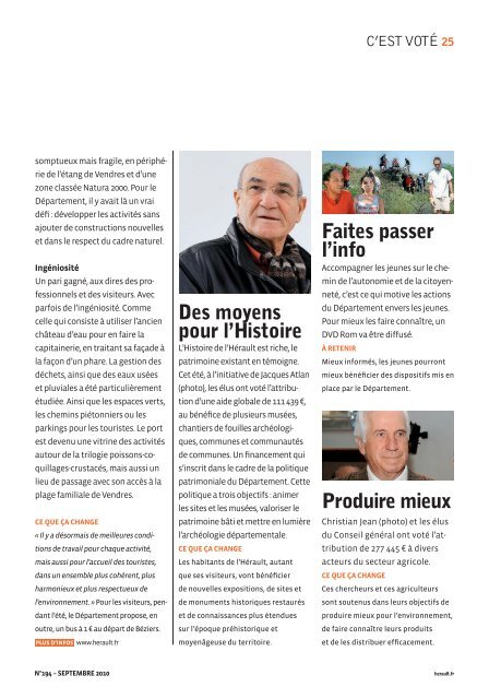 TÃ©lÃ©charger le magazine au format PDF - Conseil GÃ©nÃ©ral de l'HÃ©rault