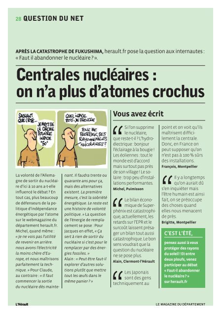 TÃ©lÃ©charger le magazine au format PDF - Conseil GÃ©nÃ©ral de l'HÃ©rault