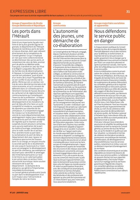 TÃ©lÃ©charger le magazine au format PDF - Conseil GÃ©nÃ©ral de l'HÃ©rault