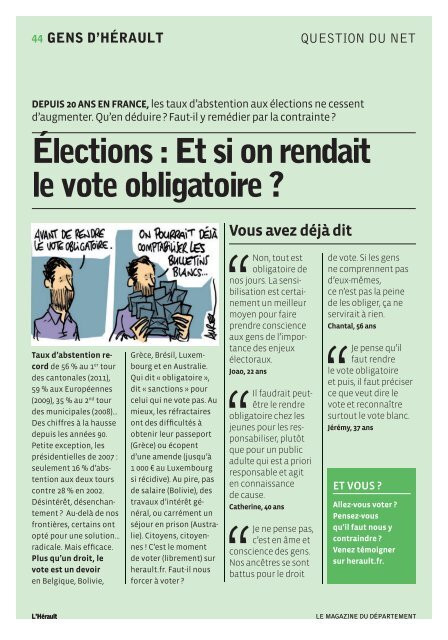 TÃ©lÃ©charger le magazine au format PDF - Conseil GÃ©nÃ©ral de l'HÃ©rault