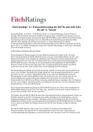 Fitch Rating 2013 - DEVK Versicherungen