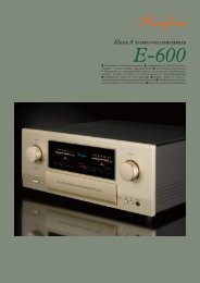 Klasse A STEREO-VOLLVERSTÄRKER - Accuphase