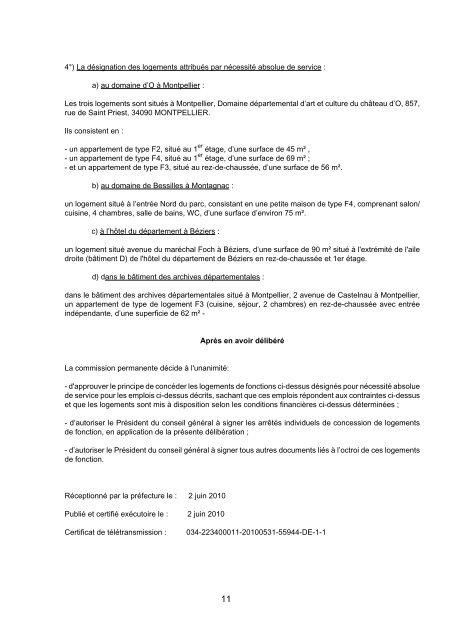 RRA NÂ°13 2010 - Conseil GÃ©nÃ©ral de l'HÃ©rault