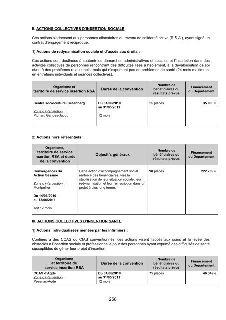 RRA NÂ°13 2010 - Conseil GÃ©nÃ©ral de l'HÃ©rault